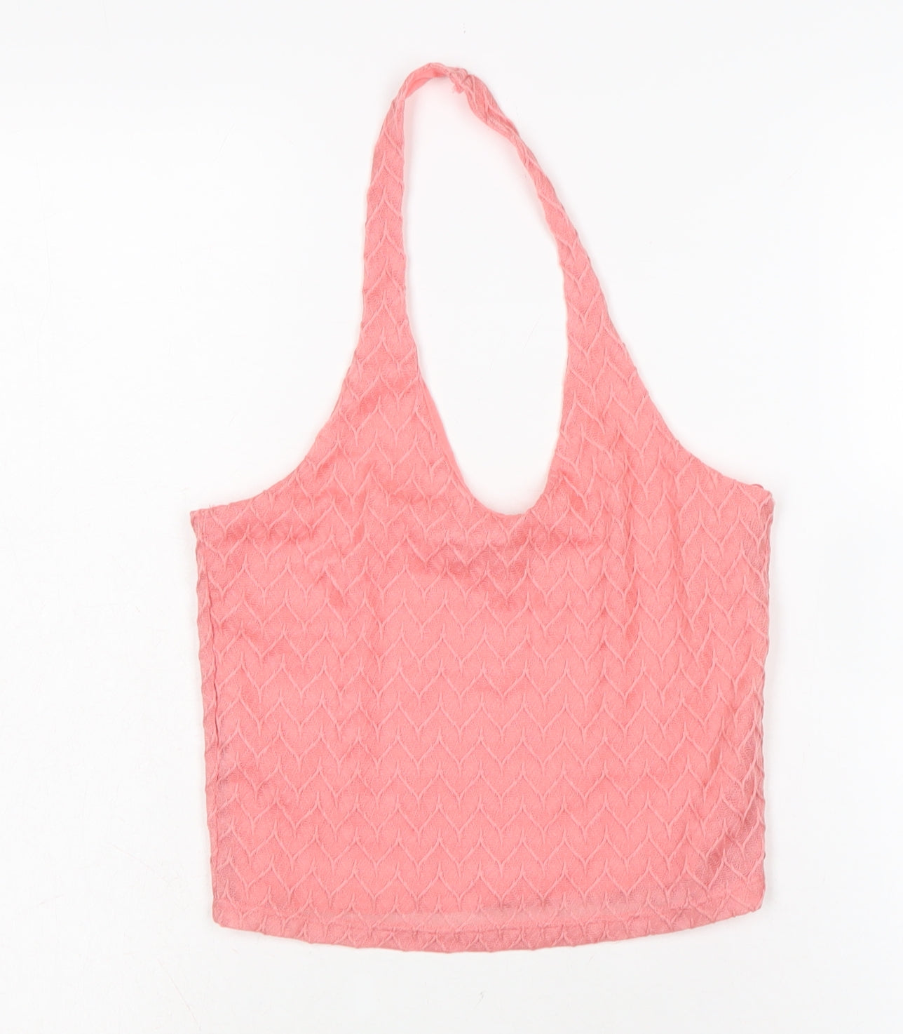 Womens UK Size 10 Select Pink Cropped T-Shirt