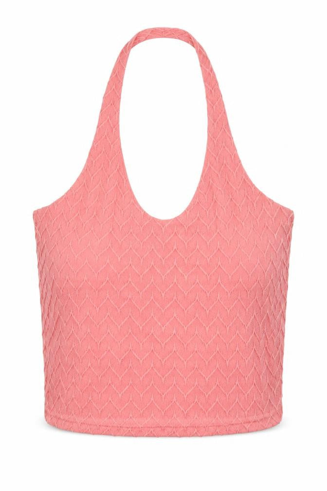Womens UK Size 10 Select Pink Cropped T-Shirt
