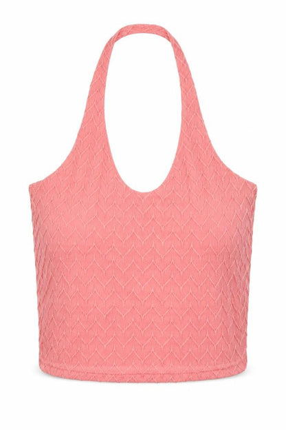 Womens UK Size 10 Select Pink Cropped T-Shirt