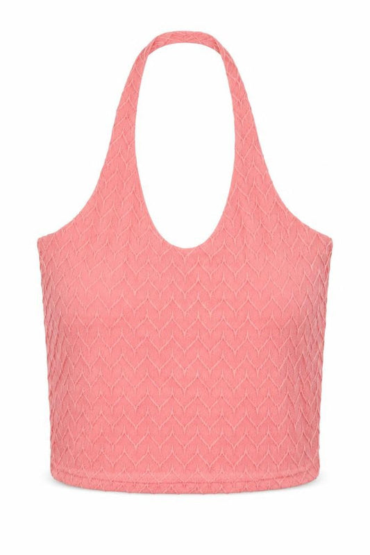 Womens UK Size 10 Select Pink Cropped T-Shirt