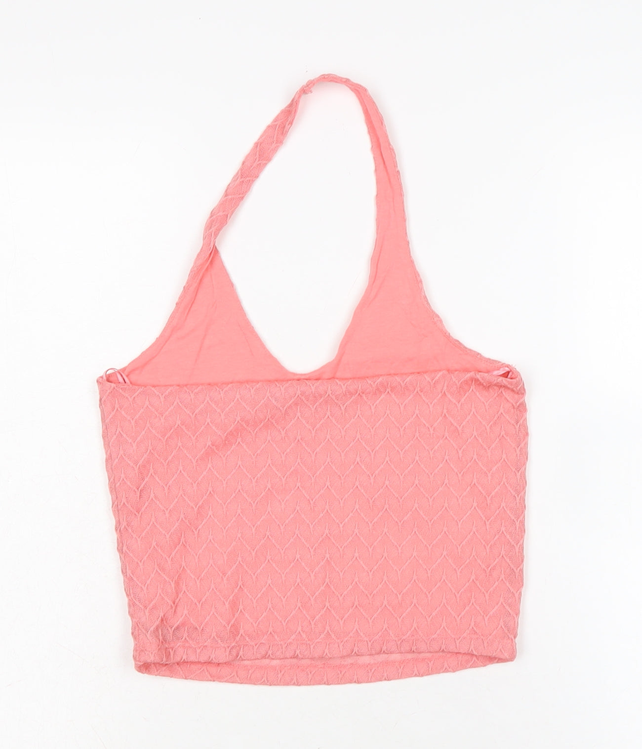 Womens UK Size 10 Select Pink Cropped T-Shirt