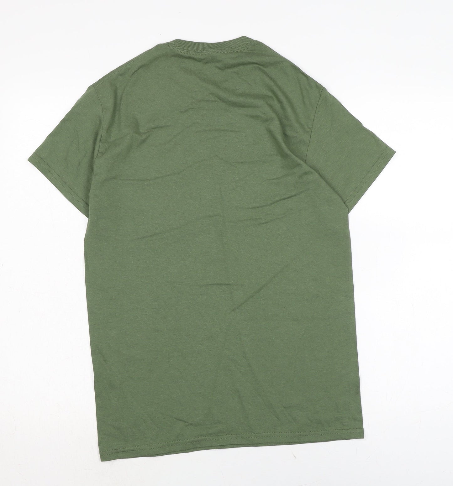 Womens UK Size S Gildan Green Basic Polo