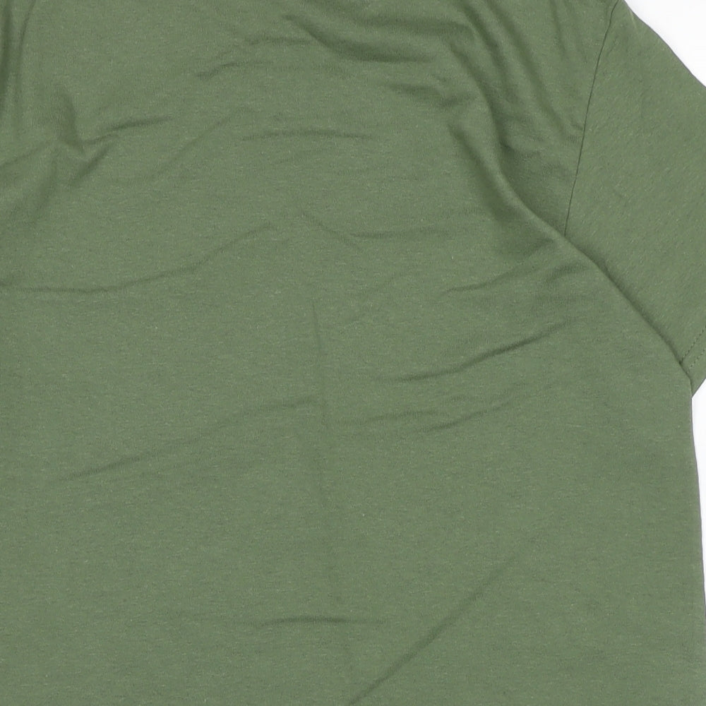 Womens UK Size S Gildan Green Basic Polo