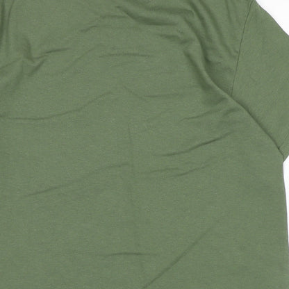 Womens UK Size S Gildan Green Basic Polo