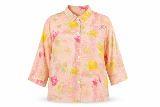 Womens UK Size 12 Bianca Multicoloured Basic Blouse
