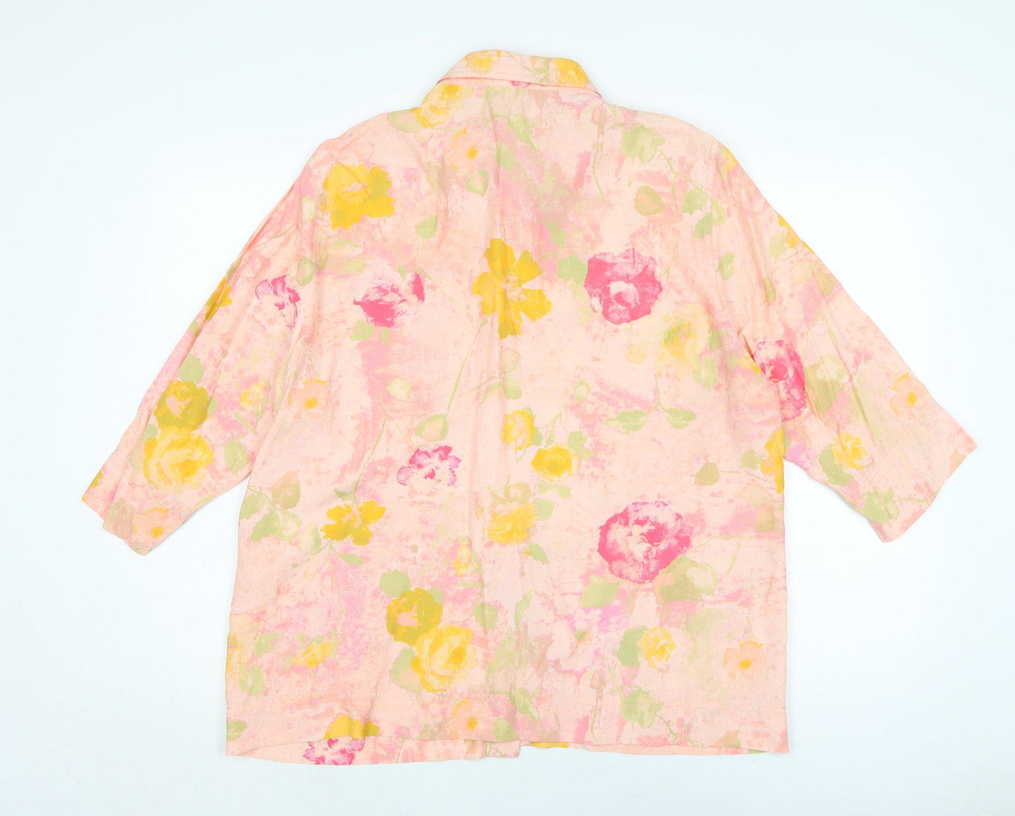 Womens UK Size 12 Bianca Multicoloured Basic Blouse