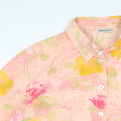 Womens UK Size 12 Bianca Multicoloured Basic Blouse