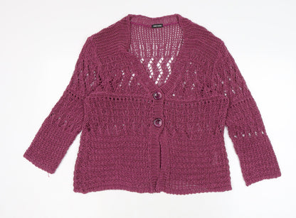 Womens UK Size L Gerry Weber Pink Cardigan Jumper