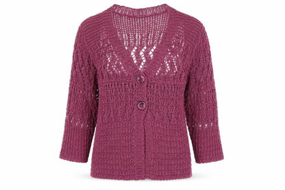 Womens UK Size L Gerry Weber Pink Cardigan Jumper