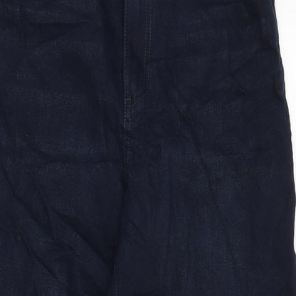 Womens UK Size 8 Marks and Spencer Regular Fit Tapered Blue Jeans