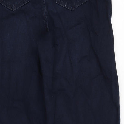 Womens UK Size 8 Marks and Spencer Regular Fit Tapered Blue Jeans