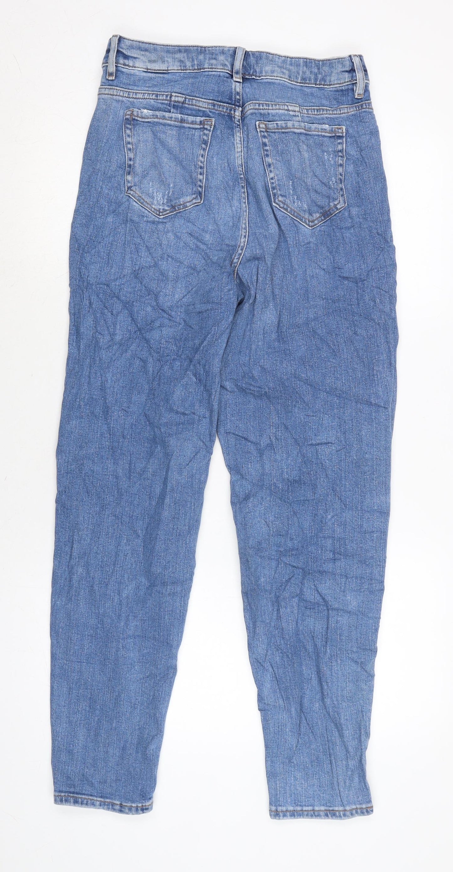 Womens UK Size 10 Marks and Spencer Regular Fit Tapered Blue Jeans