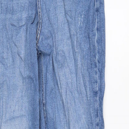 Womens UK Size 10 Marks and Spencer Regular Fit Tapered Blue Jeans