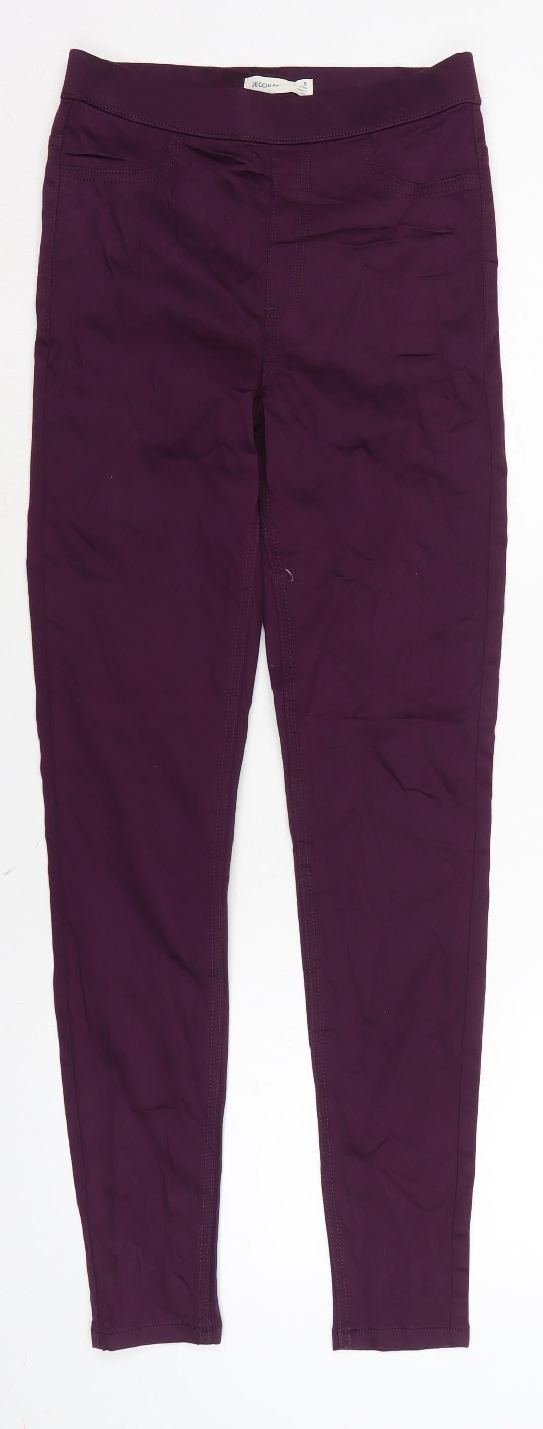 Womens UK Size 8 Marks and Spencer Regular Fit Jegging Purple Jeans