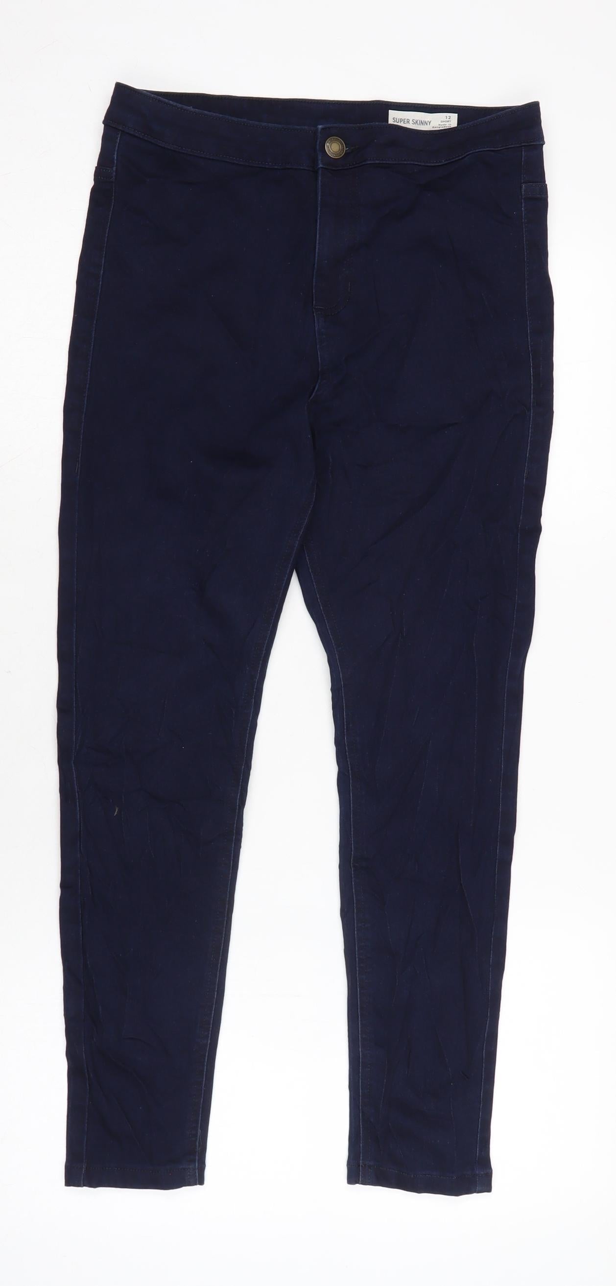 Womens UK Size 12 Marks and Spencer Regular Fit Skinny Blue Jeans