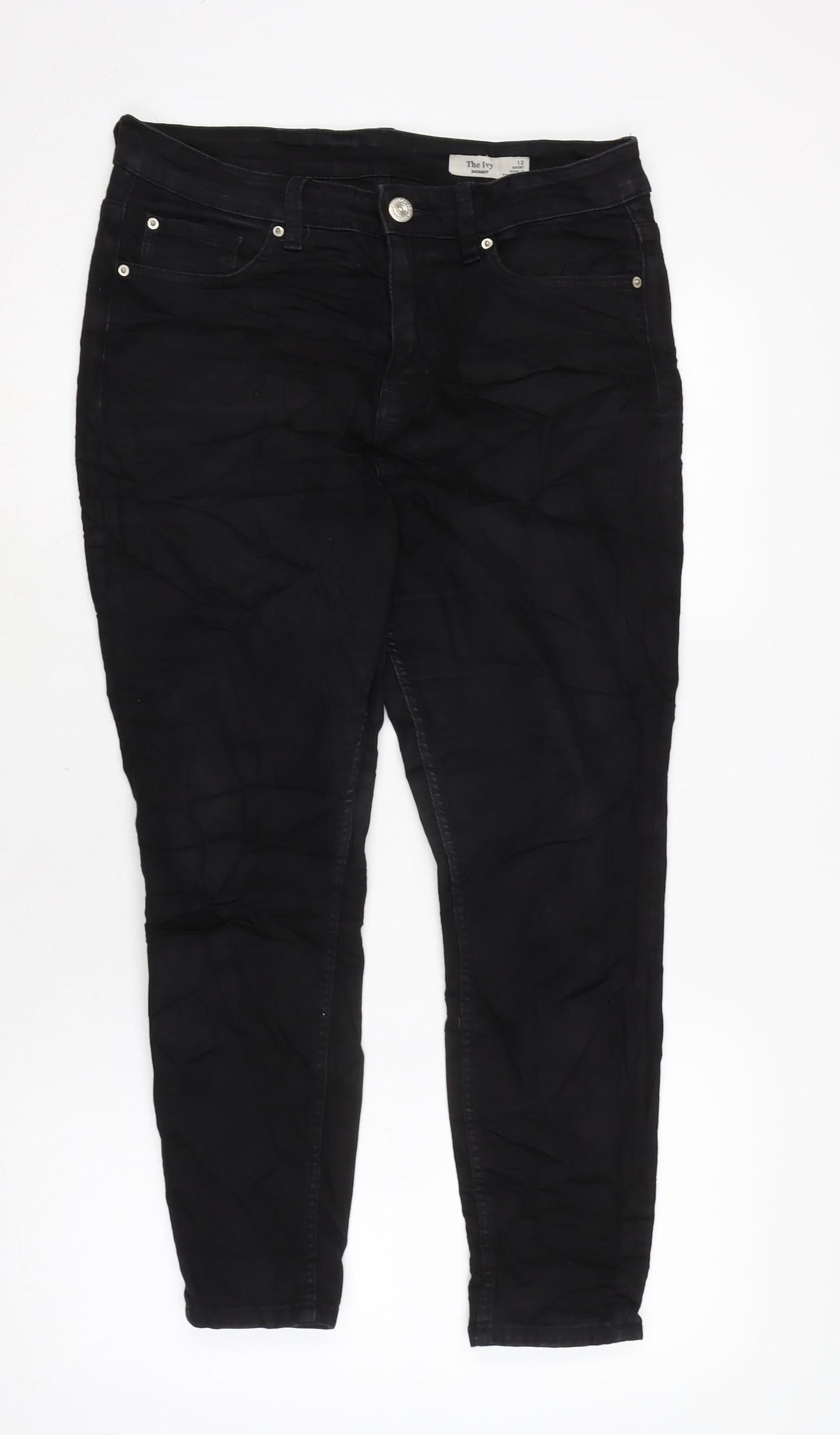 Womens UK Size 12 Marks and Spencer Regular Fit Skinny Black Jeans