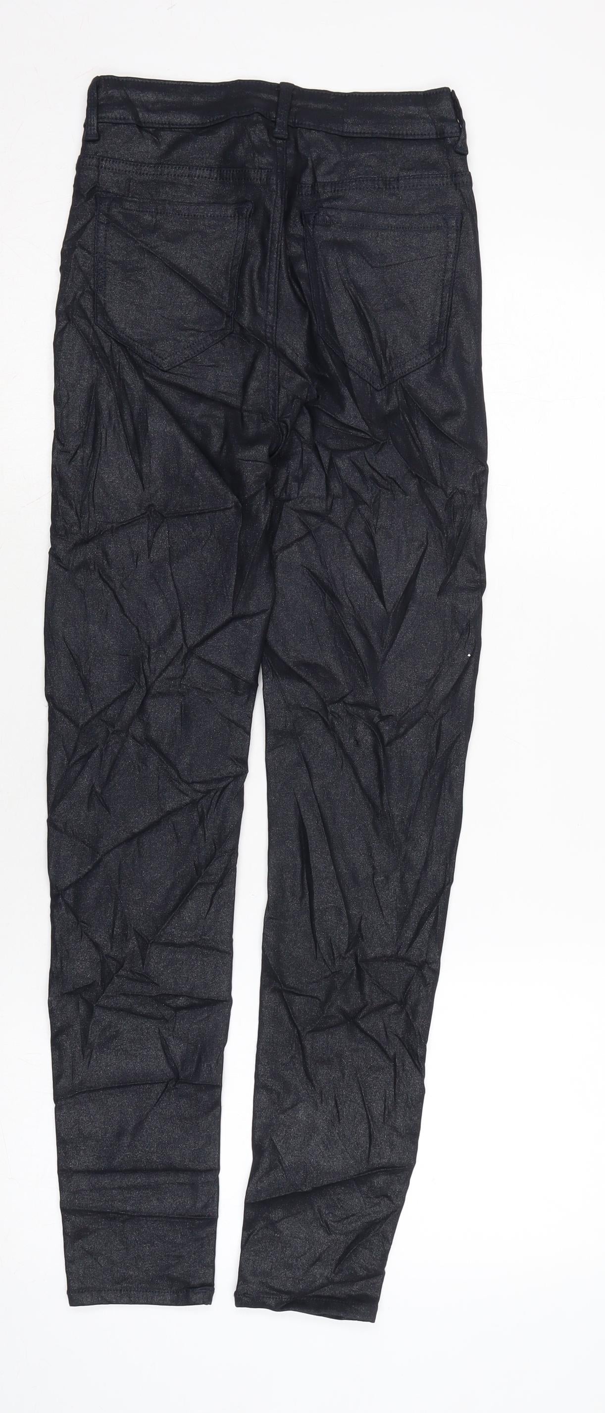 Womens UK Size 8 Marks and Spencer Regular Fit  Blue Trousers