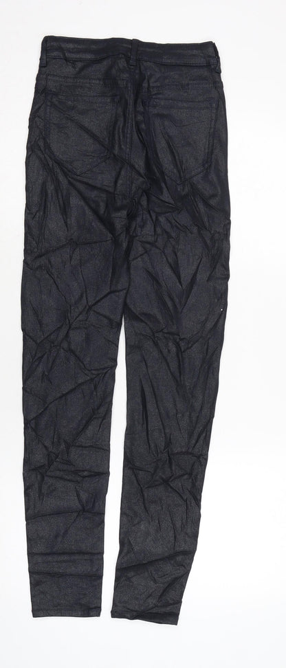 Womens UK Size 8 Marks and Spencer Regular Fit  Blue Trousers