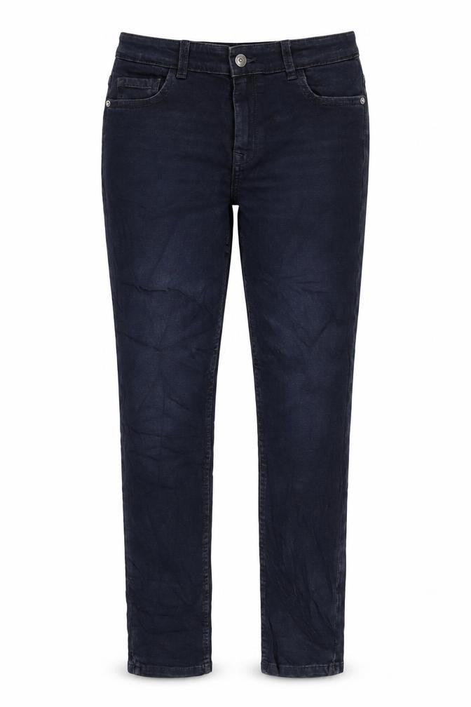 Marks & Spencer Girls Blue Cotton Skinny Jeans Size 11-12 Years L26 in Regular Zip