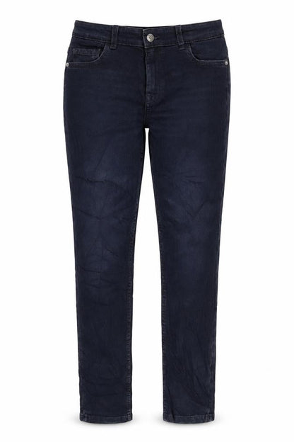 Marks & Spencer Girls Blue Cotton Skinny Jeans Size 11-12 Years L26 in Regular Zip