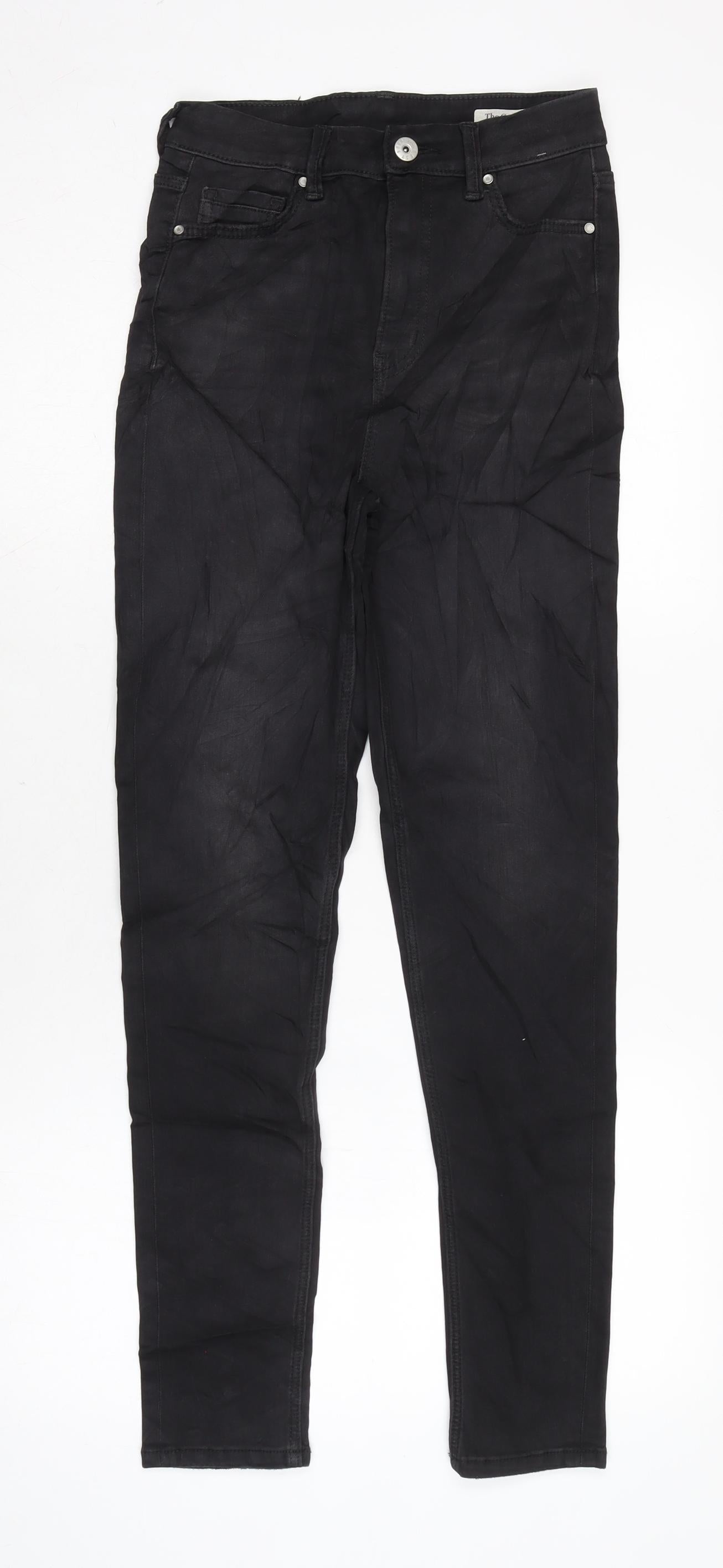 Womens UK Size 6 Marks and Spencer Regular Fit Mom Black Jeans