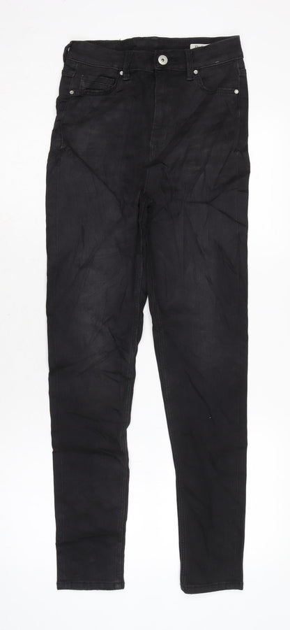 Womens UK Size 6 Marks and Spencer Regular Fit Mom Black Jeans