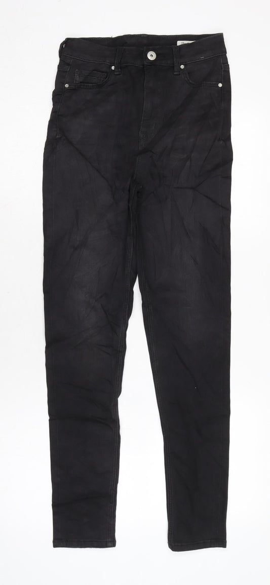 Womens UK Size 6 Marks and Spencer Regular Fit Mom Black Jeans