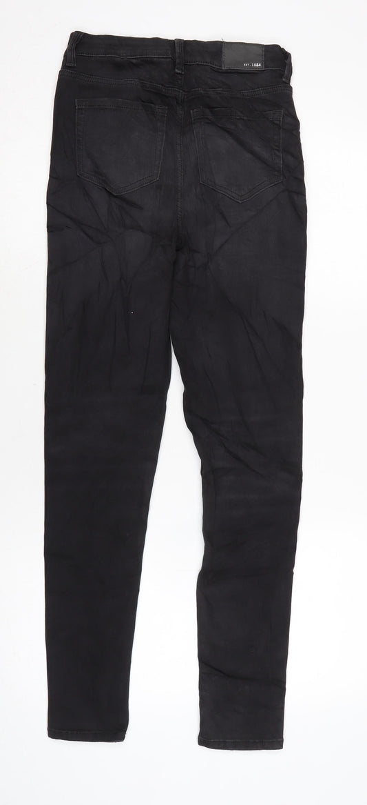 Womens UK Size 6 Marks and Spencer Regular Fit Mom Black Jeans