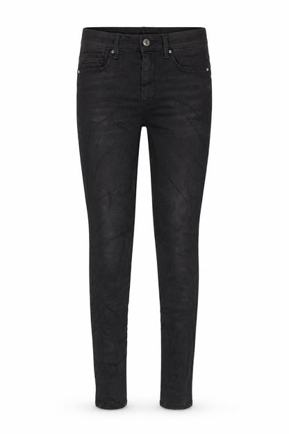 Marks & Spencer Womens Grey Cotton Blend Skinny Jeans Size 8 L30 in Regular Zip