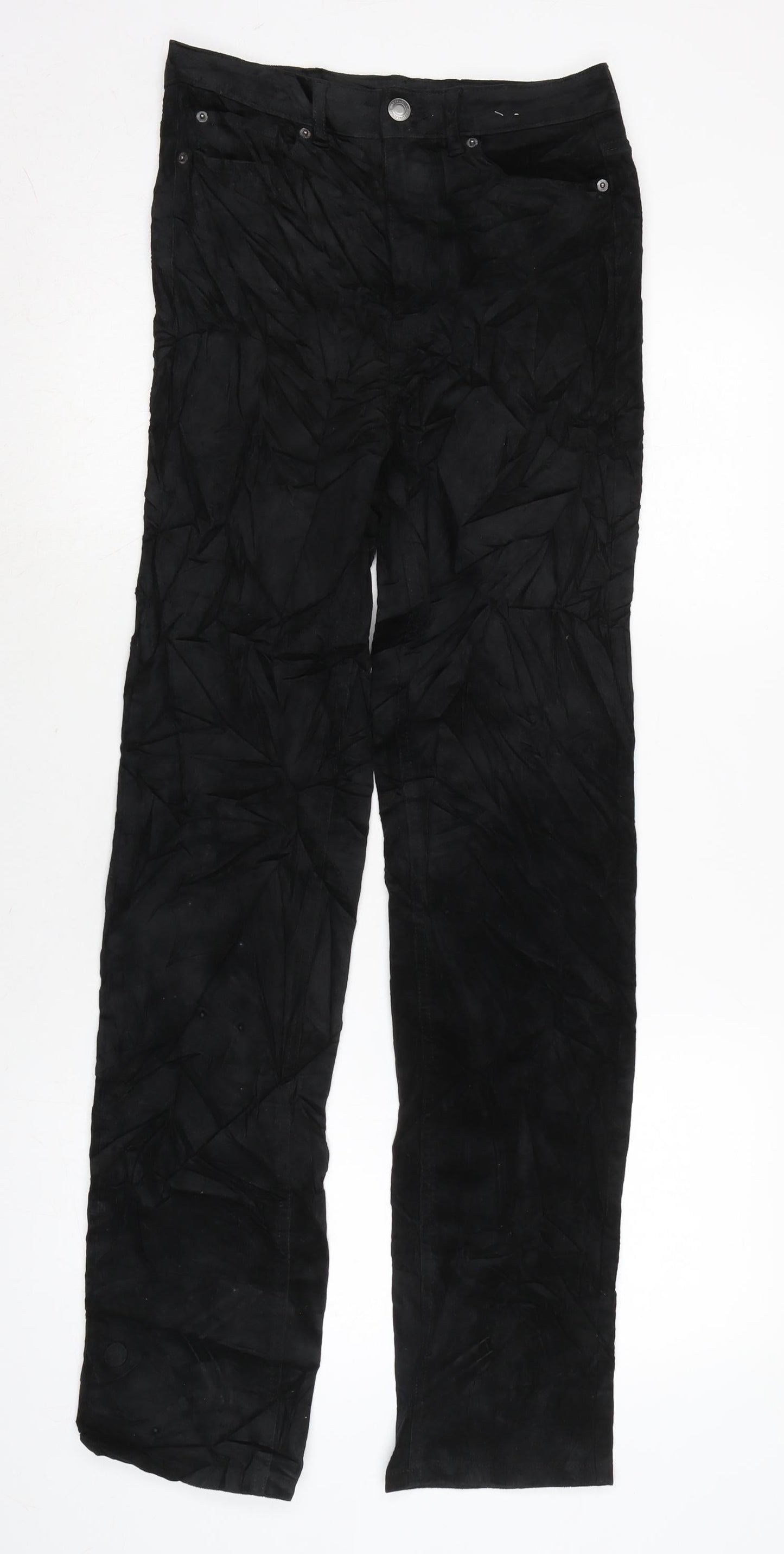 Womens UK Size 8 Marks and Spencer Regular Fit  Black Trousers