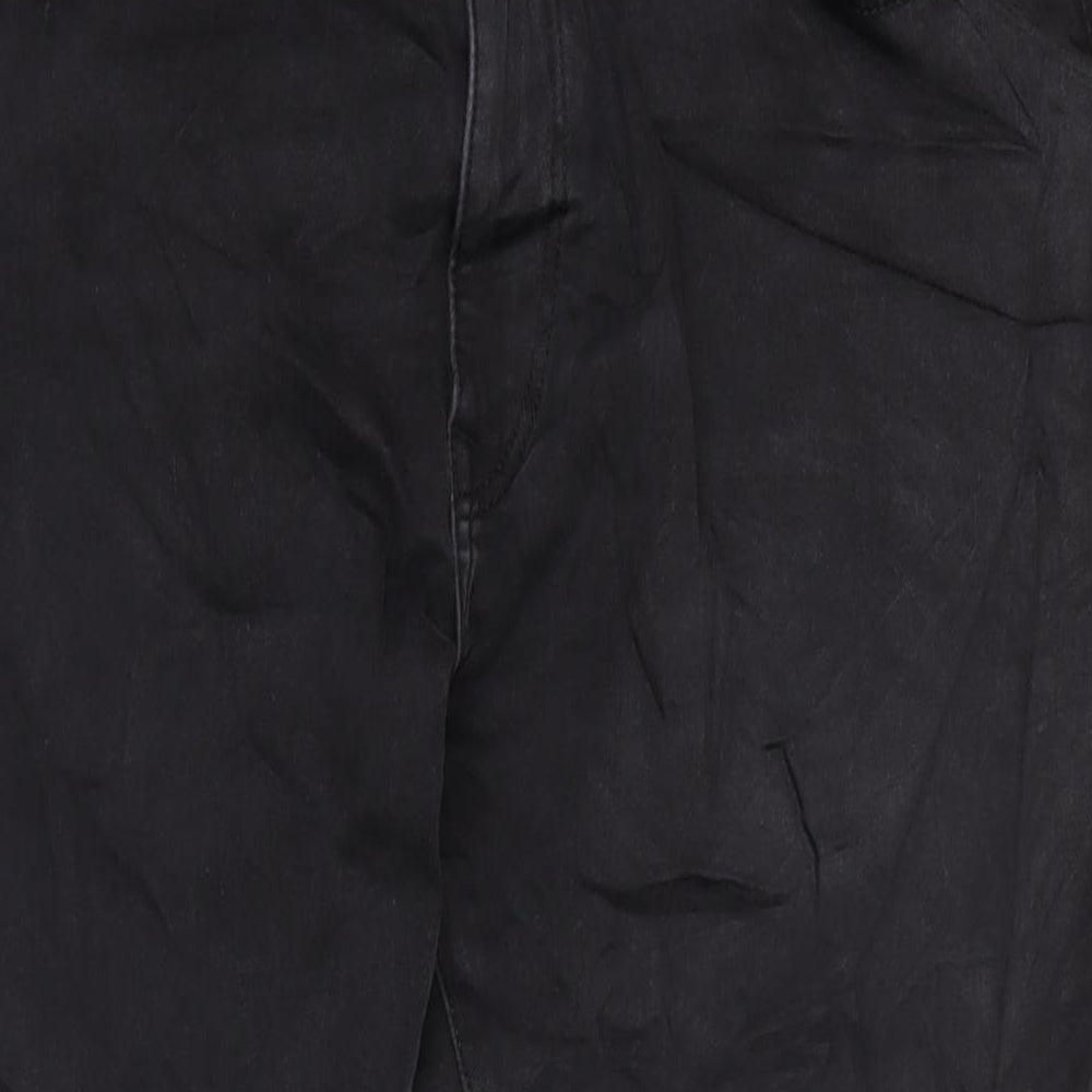 Marks and Spencer Mens Grey Cotton Blend Straight Jeans Size 3XL L29 in Regular Zip