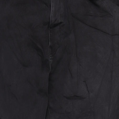 Marks and Spencer Mens Grey Cotton Blend Straight Jeans Size 3XL L29 in Regular Zip