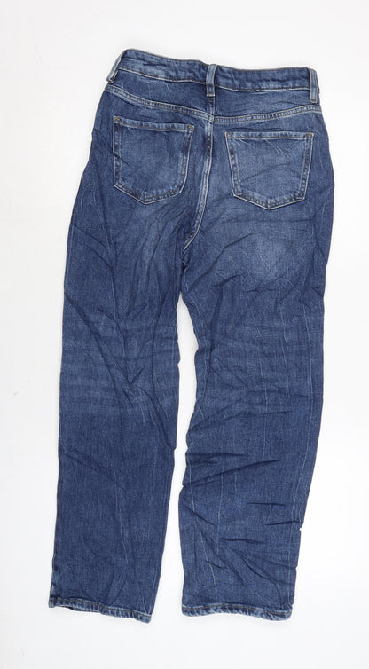 Womens UK Size 8 Marks and Spencer Regular Fit Straight Blue Jeans