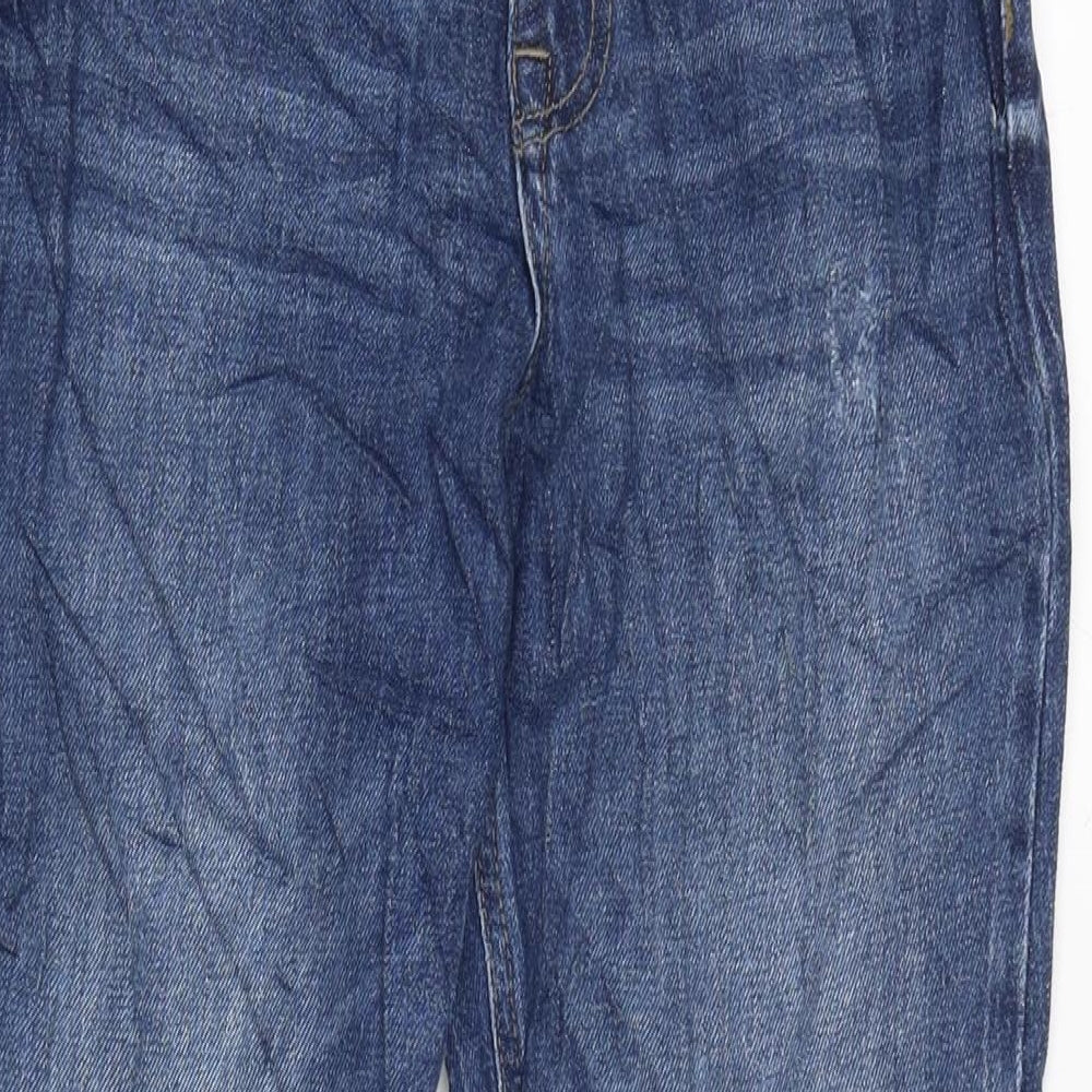 Womens UK Size 8 Marks and Spencer Regular Fit Straight Blue Jeans