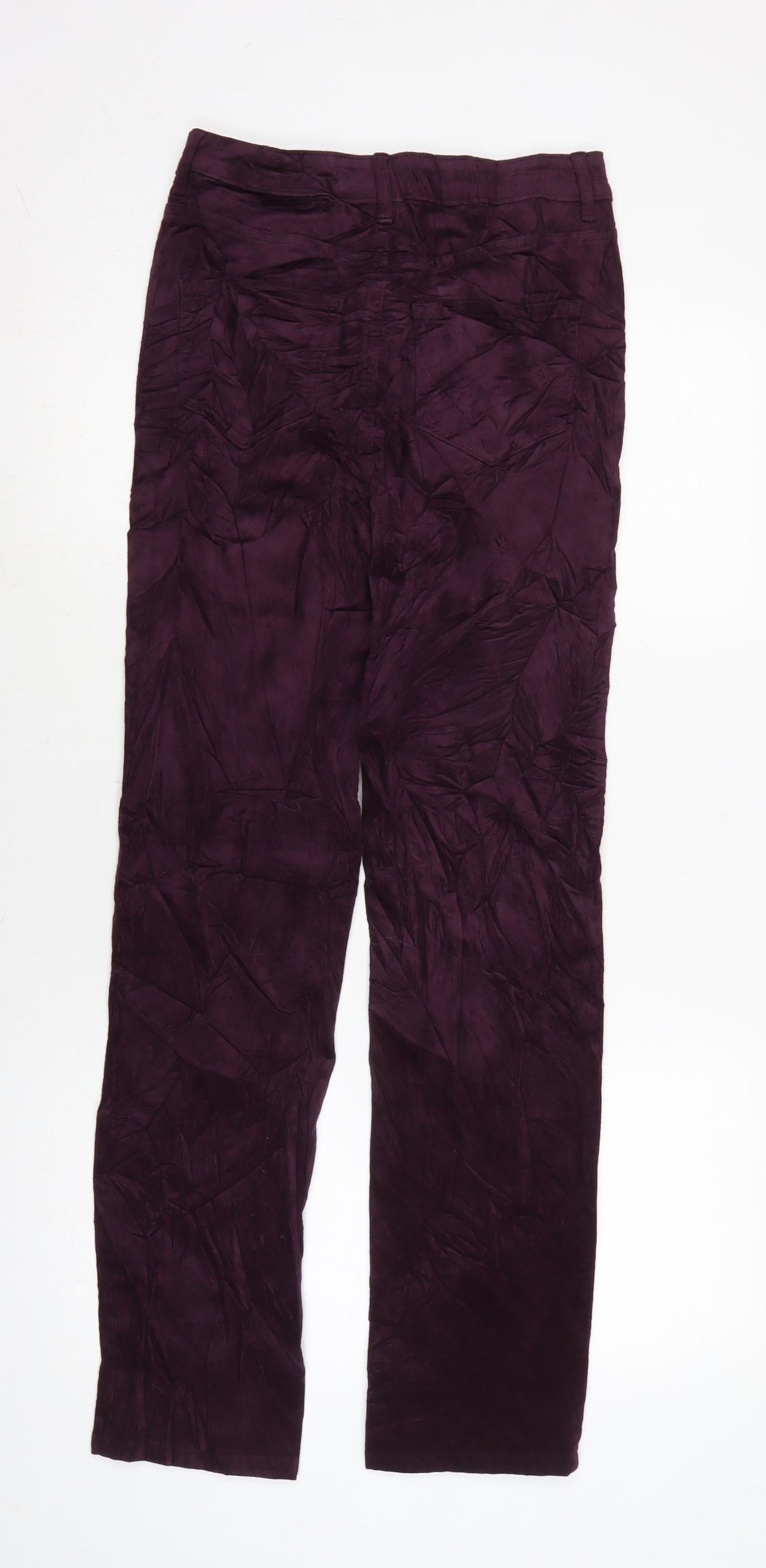 Womens UK Size 8 Marks and Spencer Regular Fit  Purple Trousers