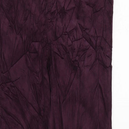 Womens UK Size 8 Marks and Spencer Regular Fit  Purple Trousers