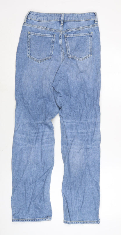 Womens UK Size 8 Marks and Spencer Regular Fit Straight Blue Jeans