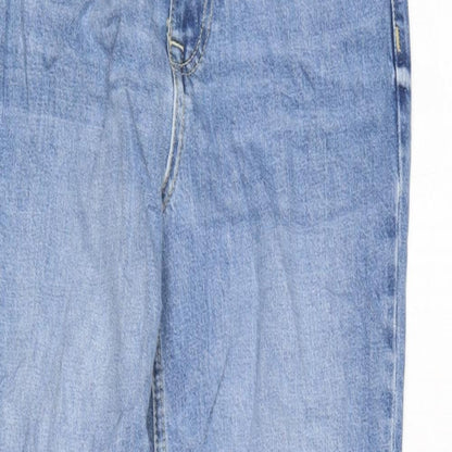Womens UK Size 8 Marks and Spencer Regular Fit Straight Blue Jeans