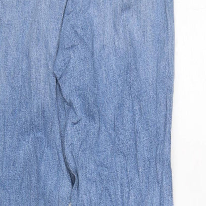 Womens UK Size 8 Marks and Spencer Regular Fit Straight Blue Jeans