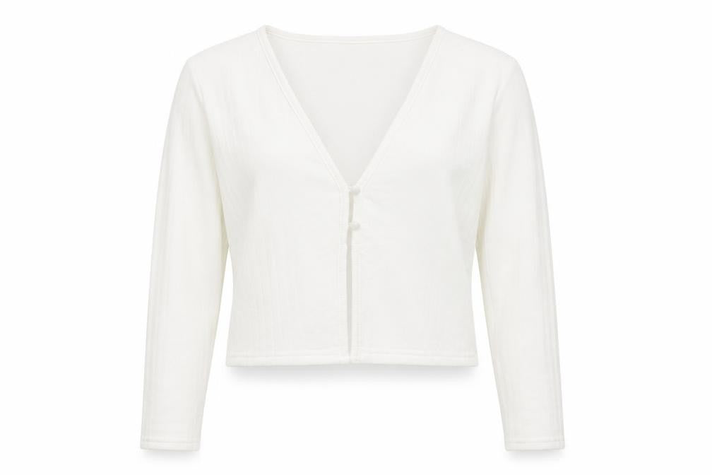 Womens UK Size M Divided by H&M Ivory Basic Button-Up