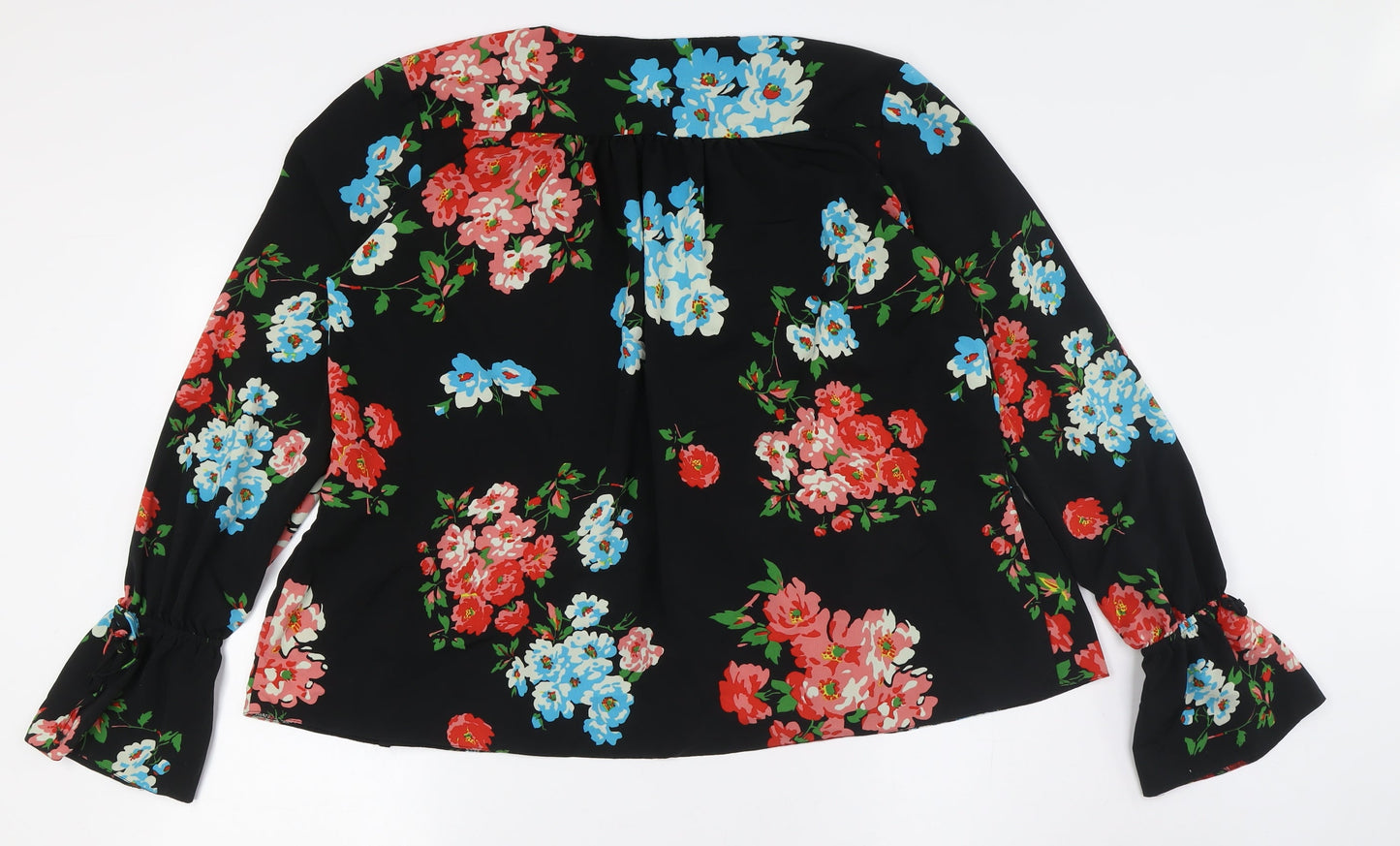 Womens UK Size 12 ASOS Multicoloured Basic Button-Up