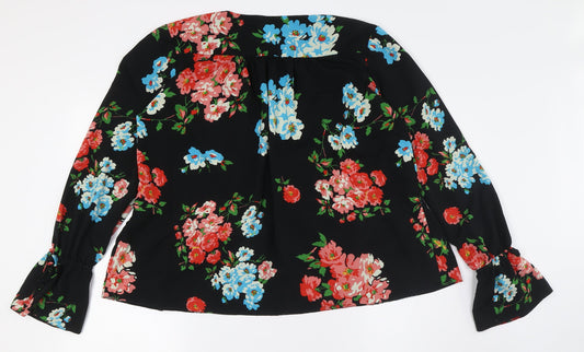 Womens UK Size 12 ASOS Multicoloured Basic Button-Up