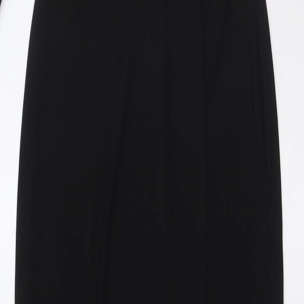 Club L Womens Black Polyester A-Line Size 8 One Shoulder