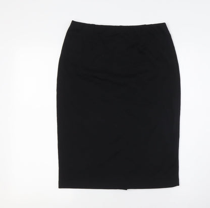 Fenn Wright Manson Womens Black Polyester Straight & Pencil Skirt Size 10 - Elasticated Waist