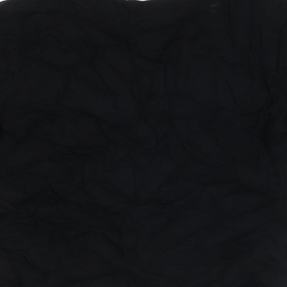 Womens UK Size 6 ASOS Black Basic Button-Up