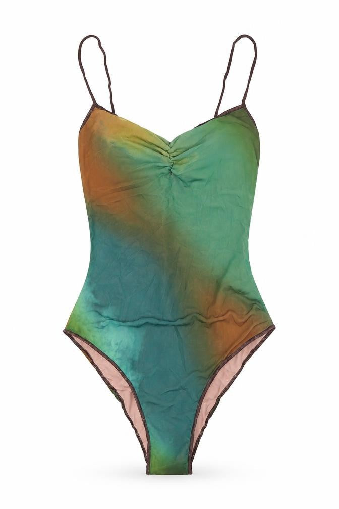 Womens UK Size S Zara One-Piece Green Bodysuit