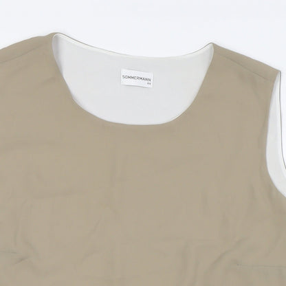 Womens UK Size 16 SOMMERMANN Beige Camisole Button-Up