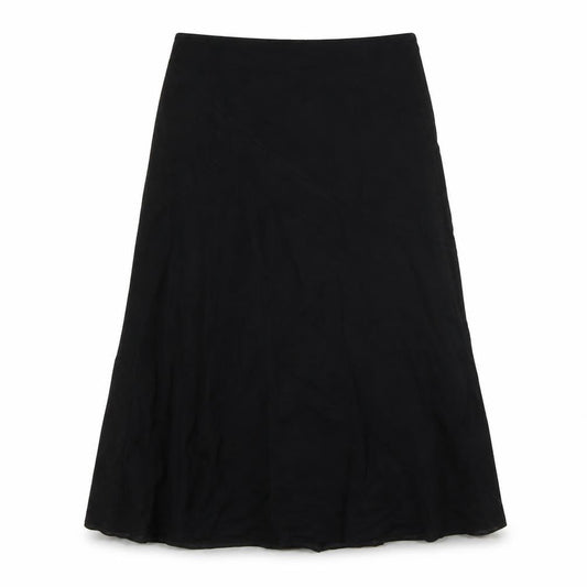 Atelier Gardeur Womens Black Viscose A-Line Skirt Size 12 Zip