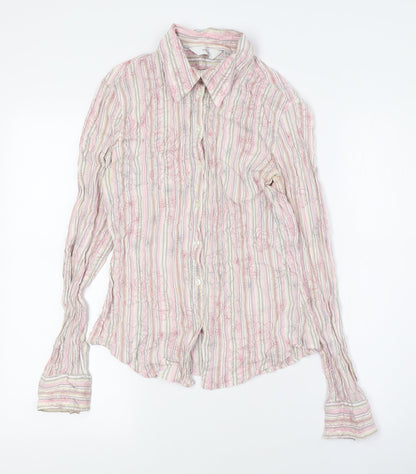 Womens UK Size 12 NEXT Multicoloured Basic Button-Up