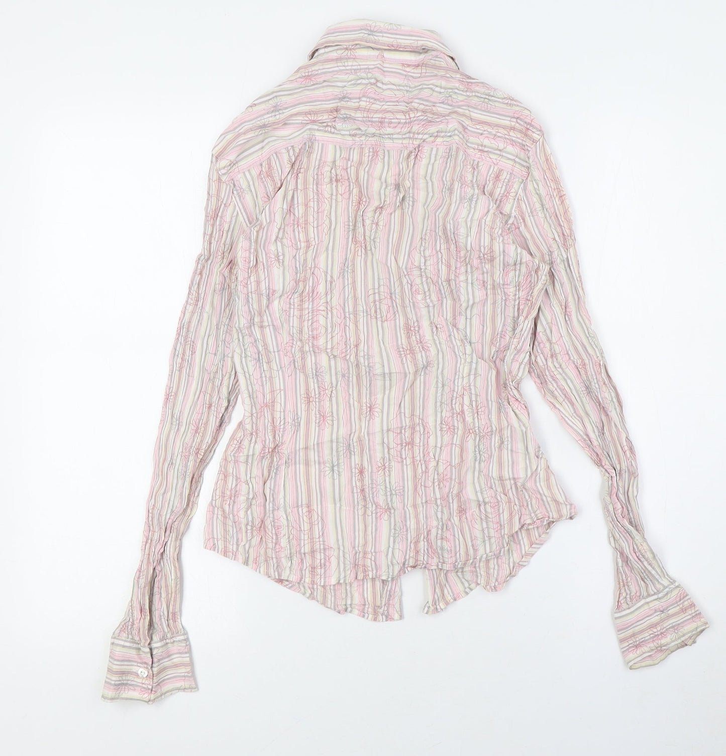Womens UK Size 12 NEXT Multicoloured Basic Button-Up